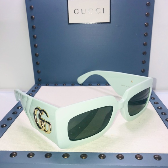 Gucci Ship Same Day Gg0811s Green/Green (003 Su) Sunglasses - Picture 12 of 15
